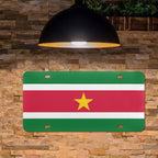 Suriname Flag Custom License Plate - Conscious Apparel Store