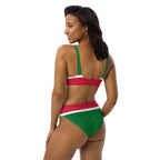 Suriname Flag high-waisted bikini - Conscious Apparel Store