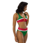 Suriname Flag high-waisted bikini - Conscious Apparel Store