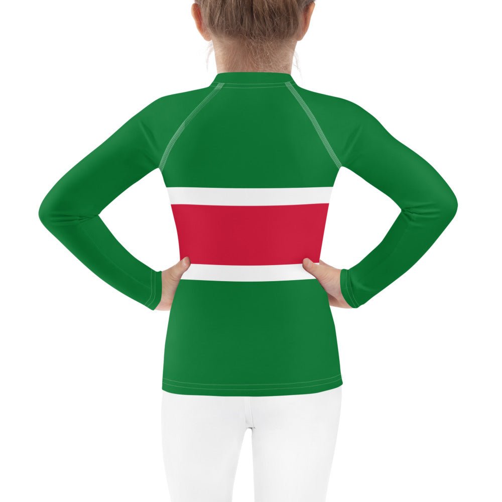 Suriname Flag Kids Rash Guard - Conscious Apparel Store
