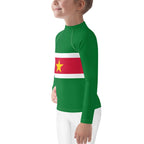 Suriname Flag Kids Rash Guard - Conscious Apparel Store