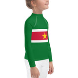 Suriname Flag Kids Rash Guard - Conscious Apparel Store