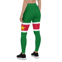 Suriname Flag Leggings - Conscious Apparel Store