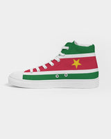 Suriname Flag Men's Hightop Canvas Shoe - Conscious Apparel Store