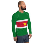 Suriname Flag Men's Rash Guard - Conscious Apparel Store