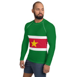 Suriname Flag Men's Rash Guard - Conscious Apparel Store