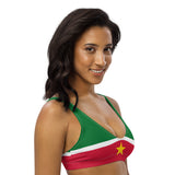 Suriname Flag padded bikini top - Conscious Apparel Store