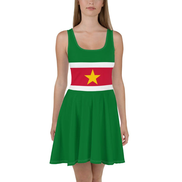 Suriname Flag Skater Dress - Conscious Apparel Store