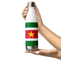 Suriname Flag Stainless Steel Water Bottle - Conscious Apparel Store