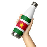 Suriname Flag Stainless Steel Water Bottle - Conscious Apparel Store