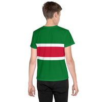 Suriname Flag Youth crew neck t-shirt - Conscious Apparel Store