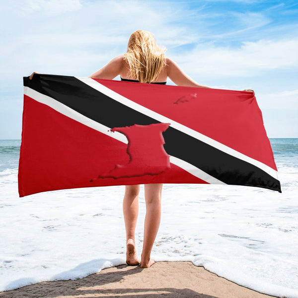 Trinidad & Tobago Flag Beach Towel - Conscious Apparel Store