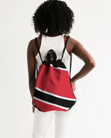 Trinidad & Tobago Flag Canvas Drawstring Bag - Conscious Apparel Store