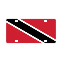 Trinidad & Tobago Flag Classic License Plate - Conscious Apparel Store