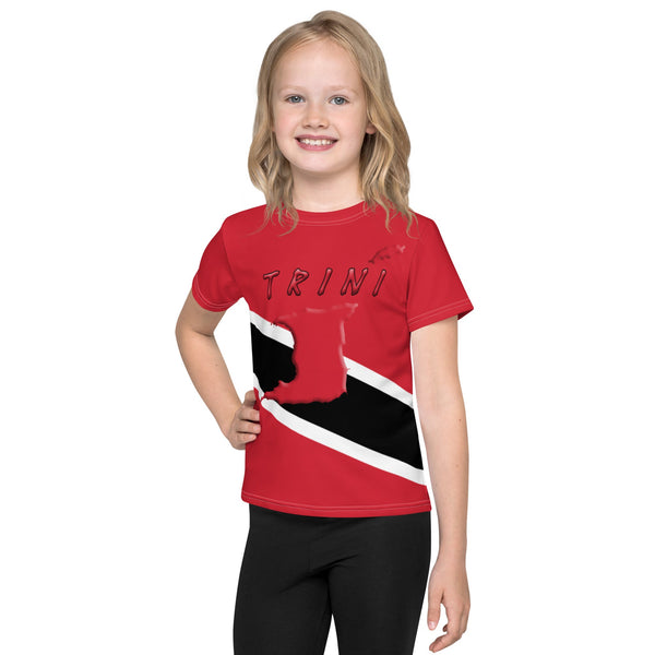 Trinidad & Tobago Flag Kids crew neck t-shirt - Conscious Apparel Store