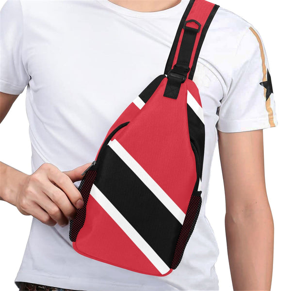 Trinidad & Tobago Flag Men's Casual Chest Bag - Conscious Apparel Store