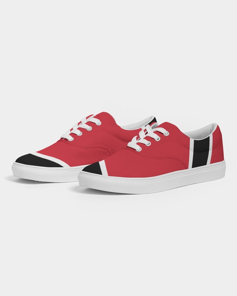 Trinidad & Tobago Flag Men's Lace Up Canvas Shoe - Conscious Apparel Store