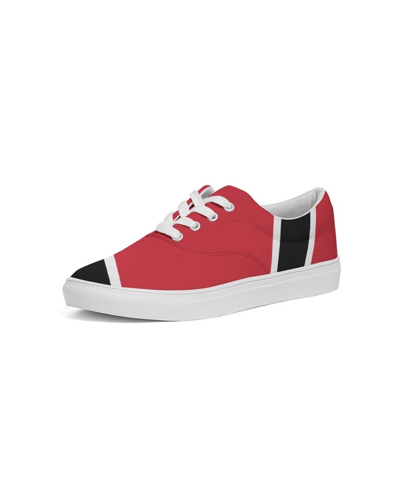 Trinidad & Tobago Flag Men's Lace Up Canvas Shoe - Conscious Apparel Store