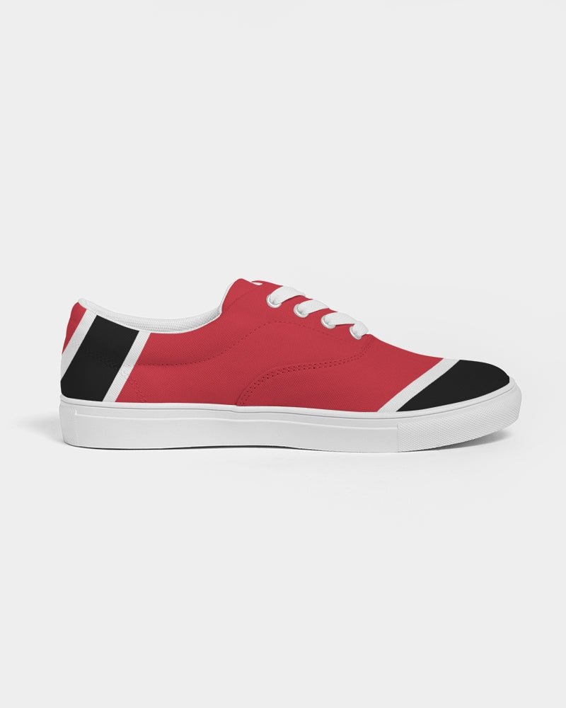 Trinidad & Tobago Flag Men's Lace Up Canvas Shoe - Conscious Apparel Store