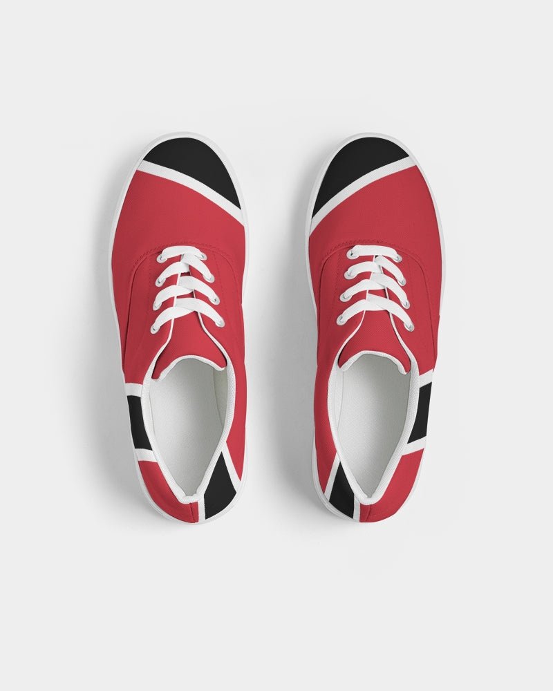 Trinidad & Tobago Flag Men's Lace Up Canvas Shoe - Conscious Apparel Store