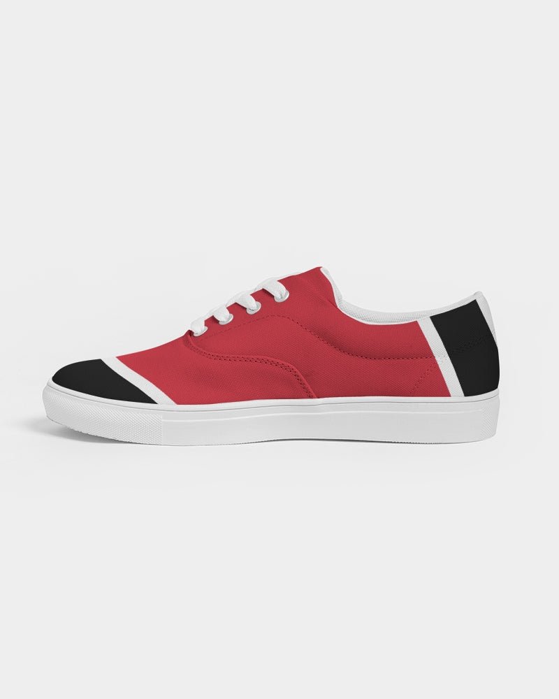 Trinidad & Tobago Flag Men's Lace Up Canvas Shoe - Conscious Apparel Store