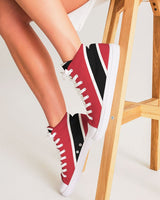 Trinidad & Tobago Flag Women's Hightop Canvas Shoe Sneakers - Conscious Apparel Store