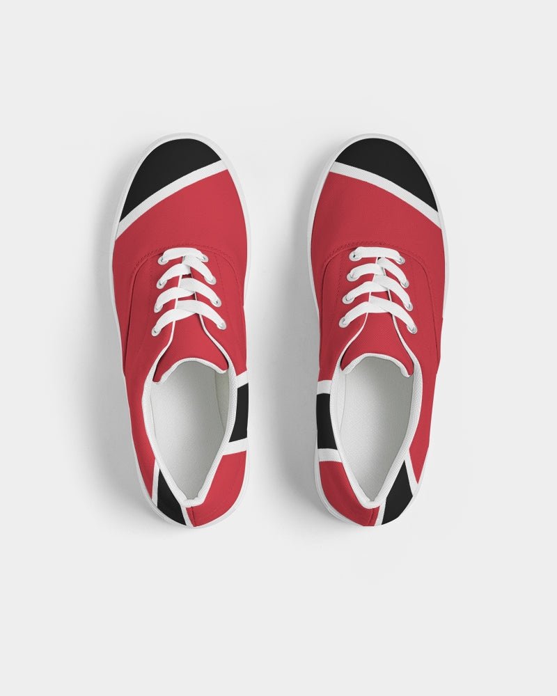 Trinidad & Tobago Flag Women's Lace Up Canvas Shoe - Conscious Apparel Store