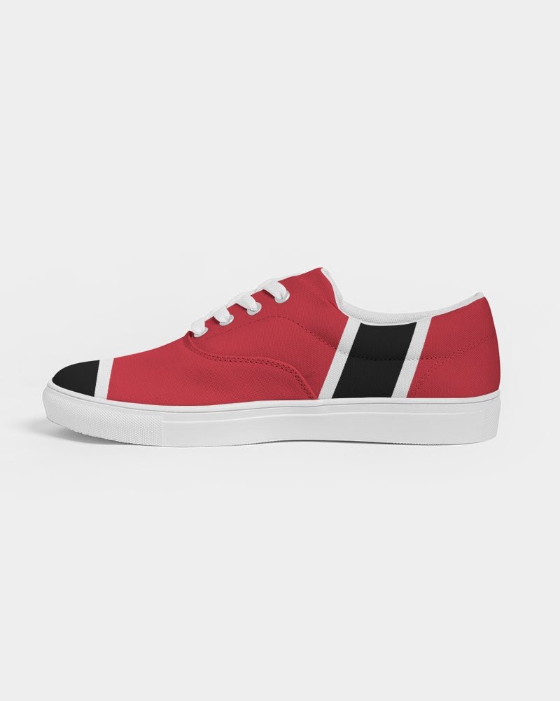 Trinidad & Tobago Flag Women's Lace Up Canvas Shoe - Conscious Apparel Store
