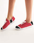 Trinidad & Tobago Flag Women's Lace Up Canvas Shoe - Conscious Apparel Store
