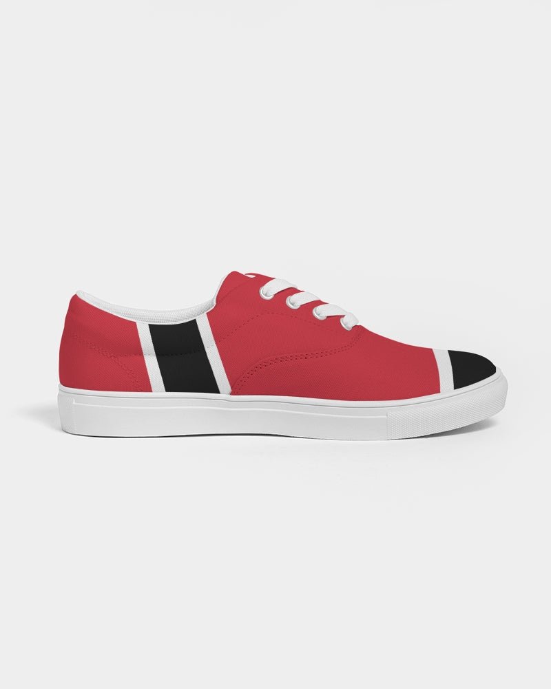 Trinidad & Tobago Flag Women's Lace Up Canvas Shoe - Conscious Apparel Store
