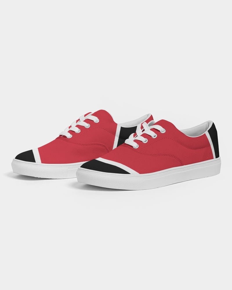Trinidad & Tobago Flag Women's Lace Up Canvas Shoe - Conscious Apparel Store
