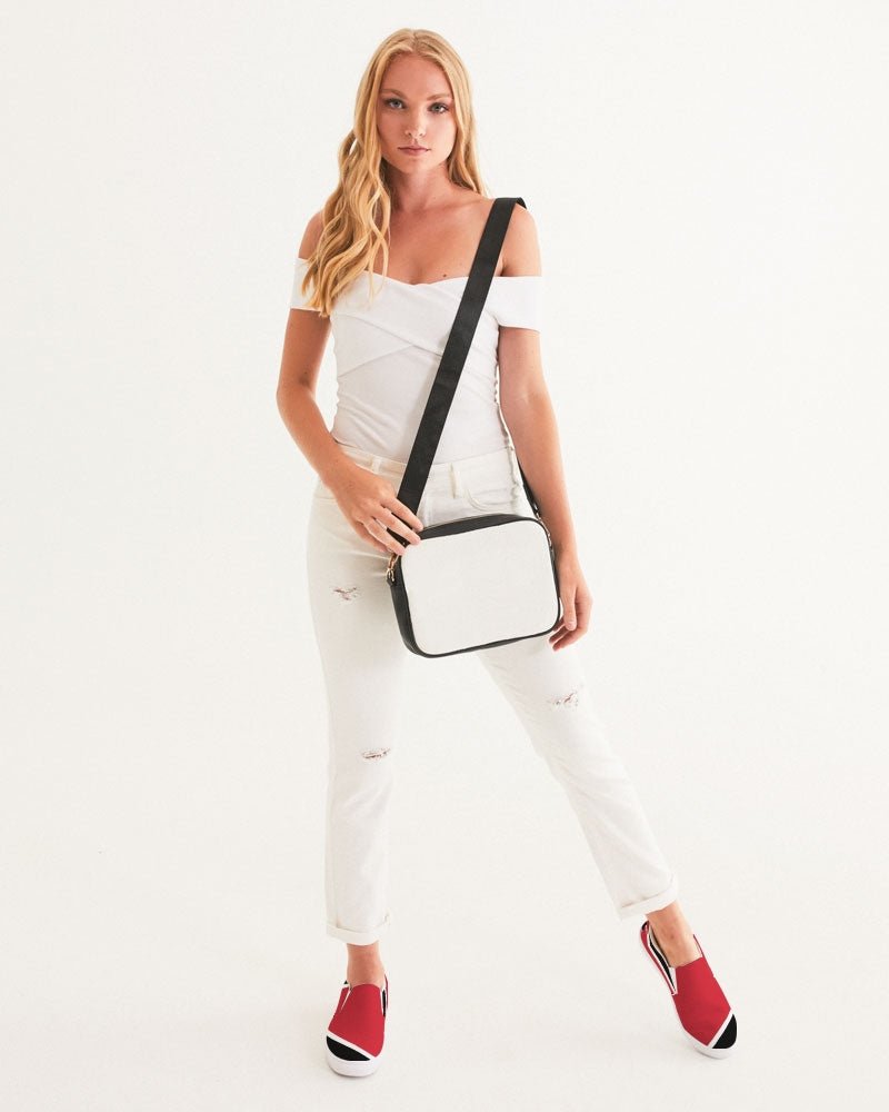 Trinidad & Tobago Flag Women's Slip-On Canvas Shoe Sneakers - Conscious Apparel Store