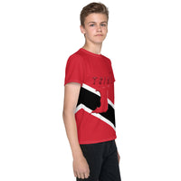 Trinidad & Tobago Flag Youth crew neck t-shirt - Conscious Apparel Store