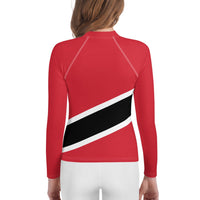 Trinidad & Tobago Flag Youth Rash Guard - Conscious Apparel Store