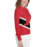 Trinidad & Tobago Flag Youth Rash Guard - Conscious Apparel Store