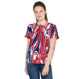 UK Flag Splash Camo Youth crew neck t-shirt - Conscious Apparel Store