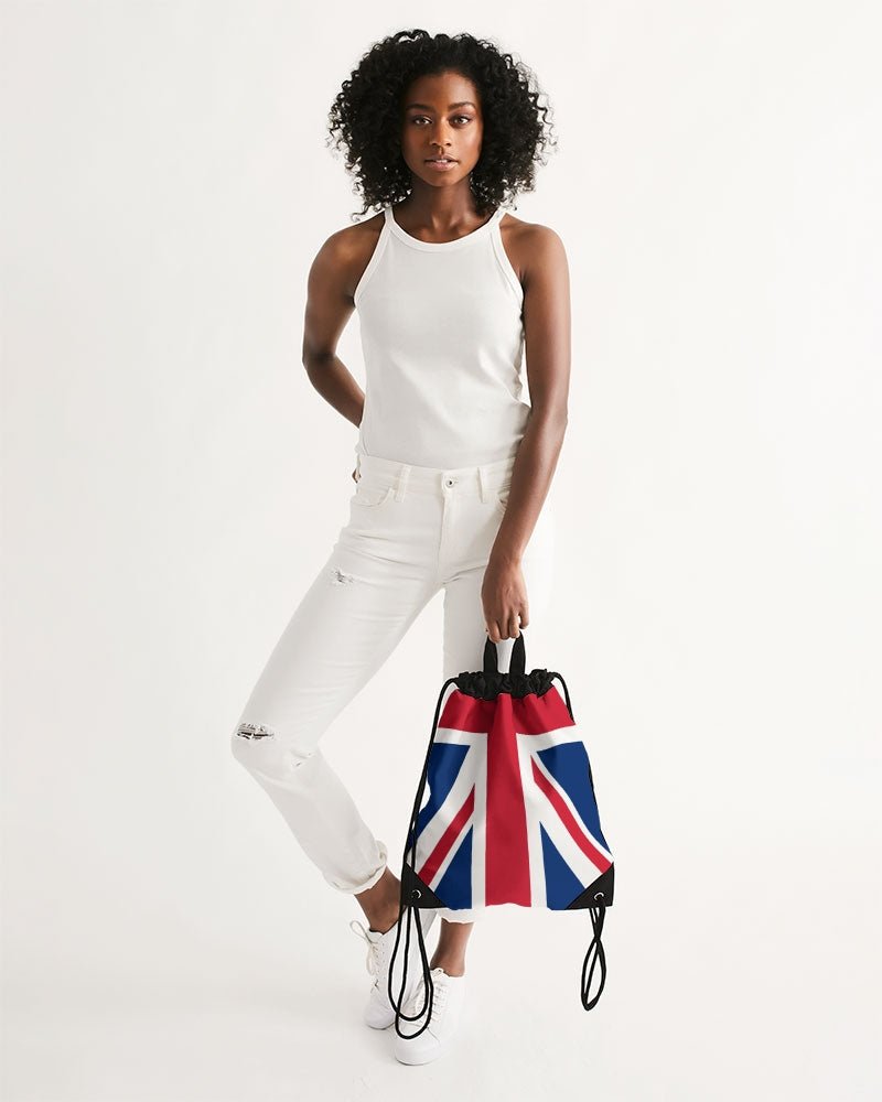 United Kingdom Flag Canvas Drawstring Bag - Conscious Apparel Store