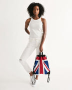 United Kingdom Flag Canvas Drawstring Bag - Conscious Apparel Store