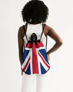 United Kingdom Flag Canvas Drawstring Bag - Conscious Apparel Store