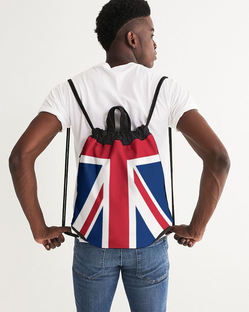 United Kingdom Flag Canvas Drawstring Bag - Conscious Apparel Store