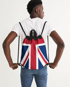 United Kingdom Flag Canvas Drawstring Bag - Conscious Apparel Store