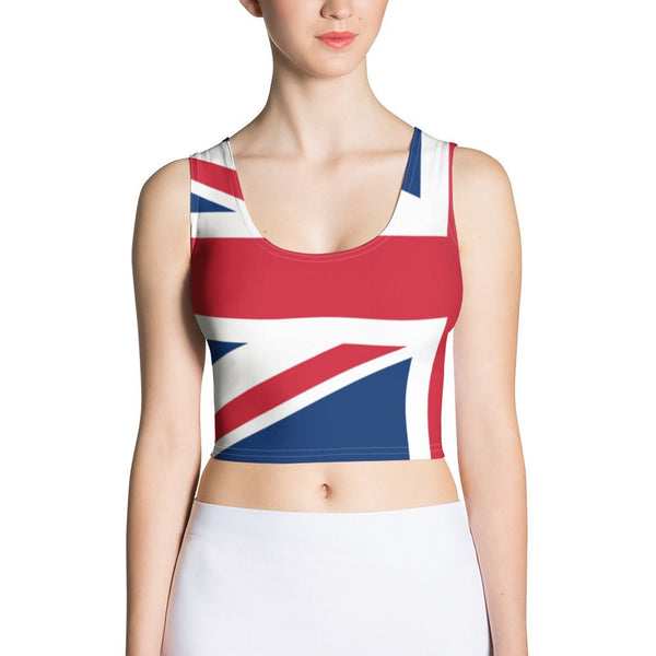 United Kingdom Flag Crop Top - Conscious Apparel Store