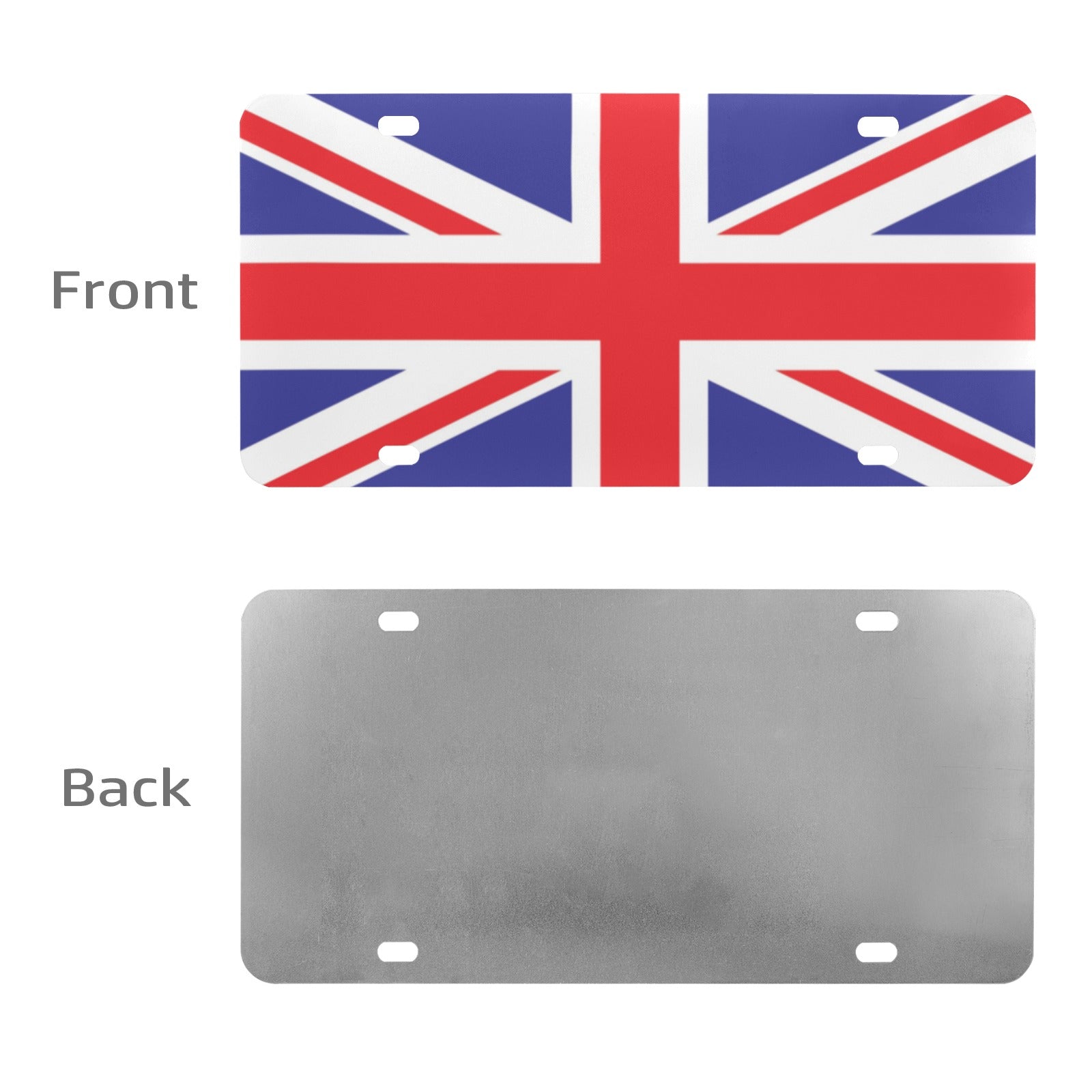 United Kingdom Flag Custom License Plate - Conscious Apparel Store