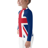 United Kingdom Flag Kids Rash Guard - Conscious Apparel Store