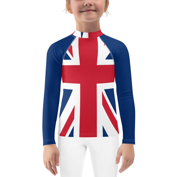 United Kingdom Flag Kids Rash Guard - Conscious Apparel Store