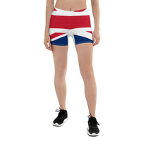 United Kingdom Flag Leggings Shorts - Conscious Apparel Store