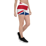United Kingdom Flag Leggings Shorts - Conscious Apparel Store