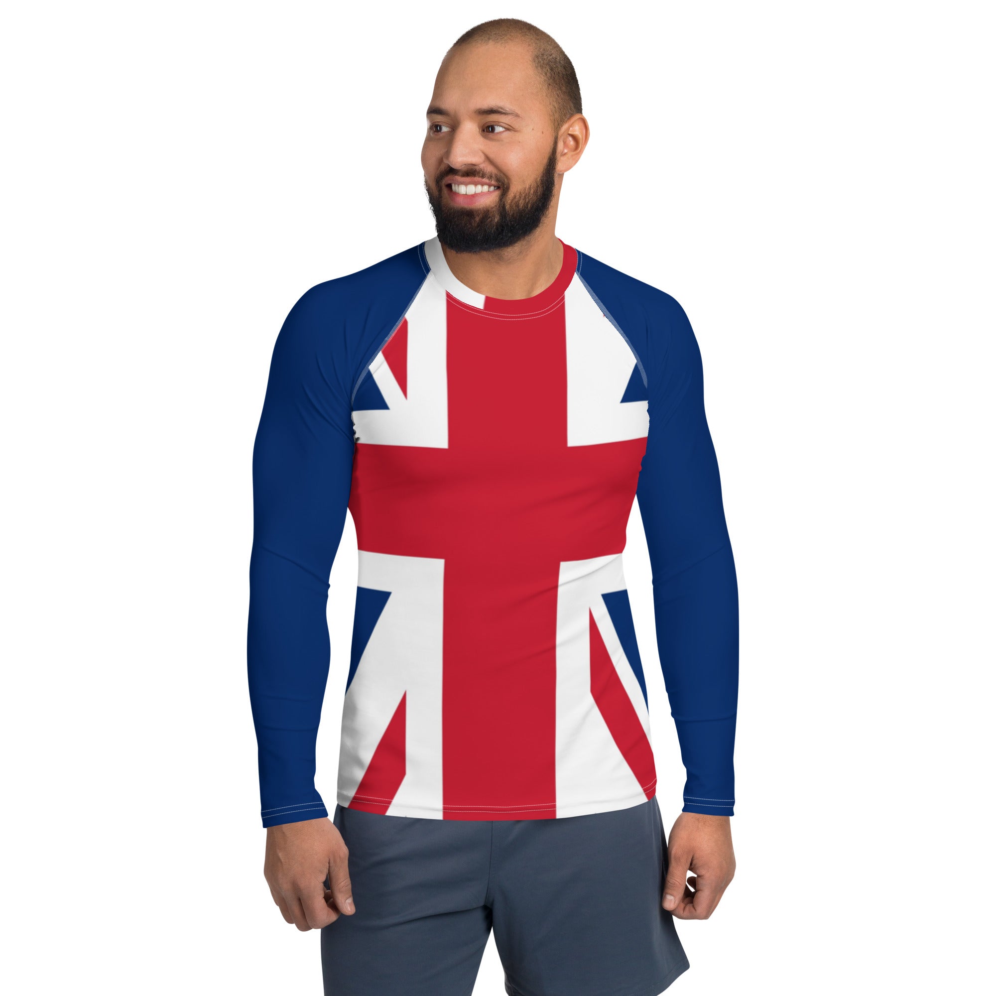 United Kingdom Flag Men's Rash Guard - Conscious Apparel Store
