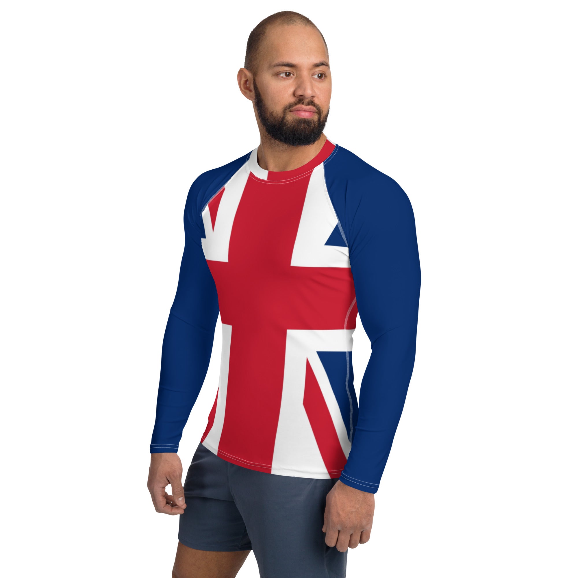 United Kingdom Flag Men's Rash Guard - Conscious Apparel Store