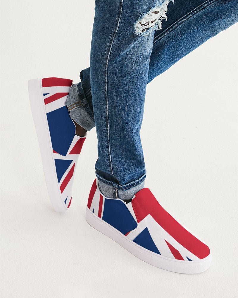 United Kingdom Flag Men's Slip-On Canvas Shoe Sneakers - Conscious Apparel Store
